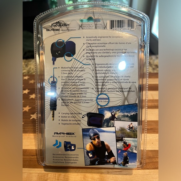 H2O Audio Surge Waterproof Armband and Wired Waterproof Headphones - Picture 3 of 5